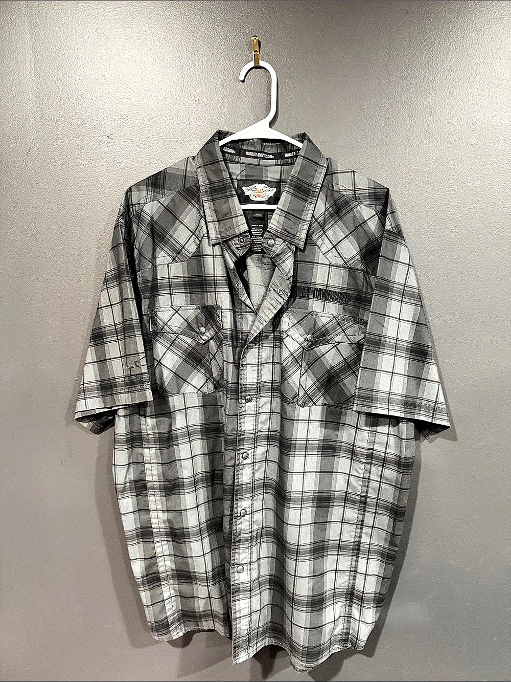 Harley-Davidson Men's Plaid Shirt 2XL Like New
